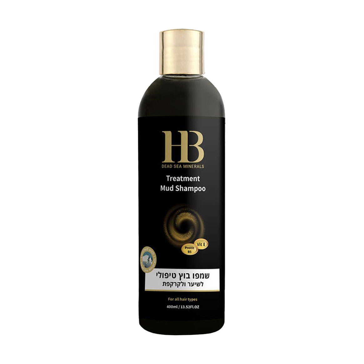 Уцінка! Шампунь для всіх типів волосся та шкіри голови Health And Beauty Treatment Mud Shampoo з грязями Мертвого моря,  400 мл